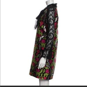 GUCCI 25S EMBROIDERED SHIRT DRESS WITH BELT 264644